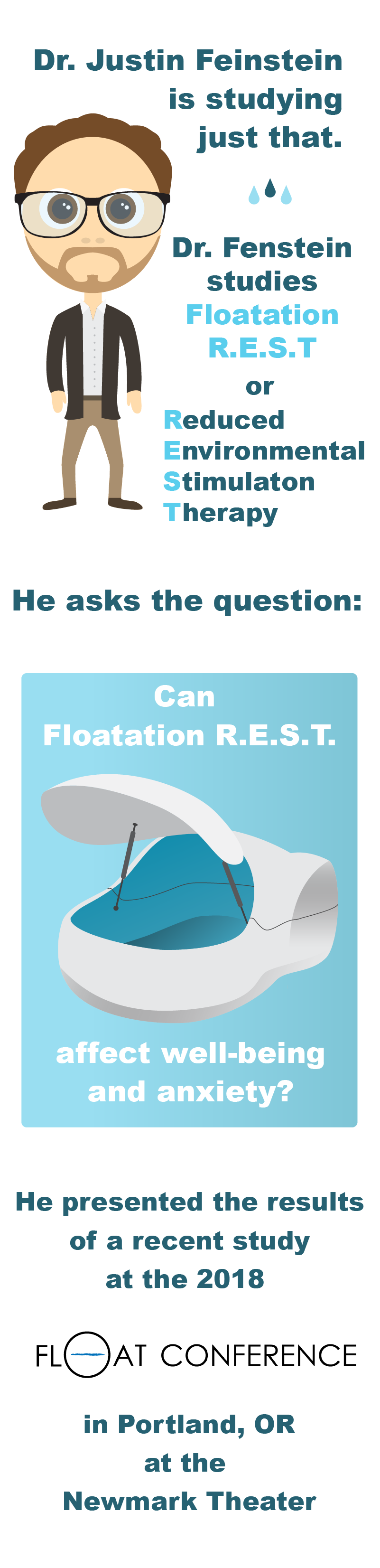 Dr. Justin Feinstein studies Floatation R.E.S.T.